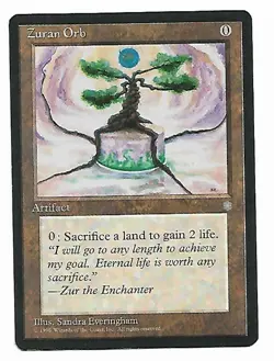 Magic the Gathering ~ MTG ~ 1x Zuran Orb ~ ICE AGE ~ MP - Image 1