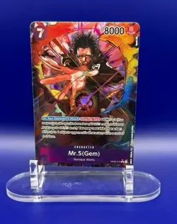 Mr.5 (Gem) OP04-072 Kingdoms of Intrigue Rare Foil Alt Art English One Piece - Image 1