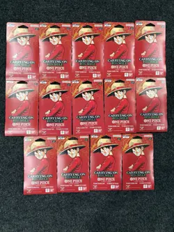 One Piece OP-13 Carrying on His Will Sleeved Booster Packs - Lot of 14- OP13 - Image 2