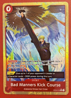 Bad Manners Kick Course (Alternate Art) OP04-016 Premium Booster -The Best- Vol. - Image 1