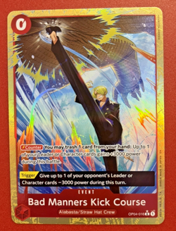Bad Manners Kick Course (Alternate Art) OP04-016 Premium Booster -The Best- Vol. - Image 2