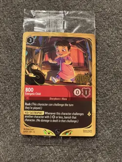 Disney Lorcana Boo Energetic Child Promo Attack Of The Vine 6/PD1 Sealed - Image 1