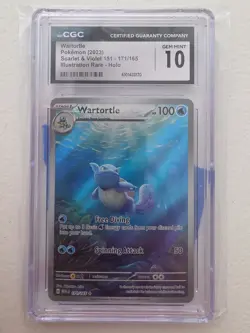 Pokemon PSA 10 2023 SV Scarlet & Violet 151 Wartortle IR Holo 171/165 - Image 1