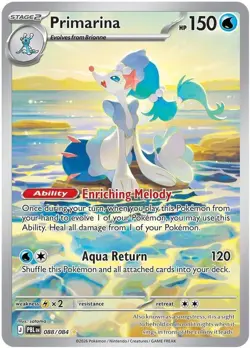 Primarina - 088/084 - Illustration Rare - Pitch Black - NM/M - Pokemon Card - Image 1