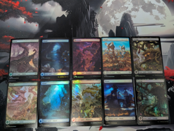 FOIL Full Art Land set (10 Lands) - Lorwyn Eclipsed - MtG- NM - Image 1