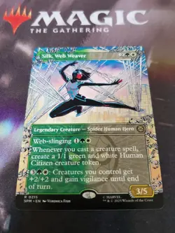 Mtg. Silk, Web Weaver. Borderless. Marvel's Spider-Man. Pack Fresh - Image 1