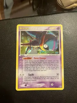 Pokemon 2005 Deoxys 2/106 Rare Holo EX Emerald Stamped - Image 1