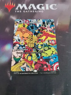 Mtg. Anthem of Champions. Borderless. Marvel Universe Eternal-Legal. Pack Fresh - Image 1