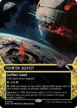 Power Depot (Borderless) - Edge of Eternities: Stellar Sights - 34 - NM - MTG - Image 1