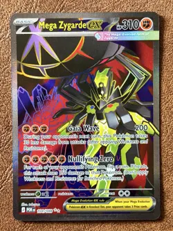 Mega Zygarde ex 104/088 Full Art Ultra Rare Holo Perfect Order Pokemon TCG NM - Image 1