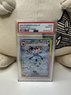 PSA 10 Glaceon ex SAR 206/187 sv8a Japanese Pokemon Card Terastal Festival ex - Image 1