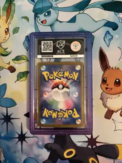 ACE 10 Glaceon Ex SAR 206/187 SV8A Terastal Festival Japanese Pokemon Card - Image 2