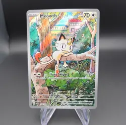 Meowth full art 106/094 Phantasmal Flames Holo - Image 1