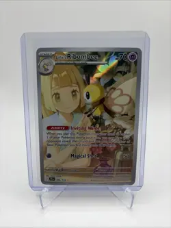 Lillie's Ribombee 164/159 Illustration Rare Journey Together Pokemon Holo NM - Image 1