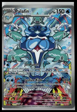 Palafin Holo Illustration Rare SV03: Obsidian Flames 200/197 NM - Image 1