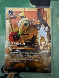 Lorcana Attack Of The Vine! Mike Wazowski Heroic Climber Enchanted 226/207 - Image 1