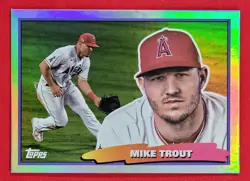 2022 Topps Archives MIKE TROUT 88 Topps Big Foil #88BF-19 Angels - Image 1