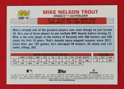 2022 Topps Archives MIKE TROUT 88 Topps Big Foil #88BF-19 Angels - Image 2