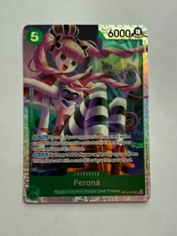 One Piece TCG Perona OP14‑033 SR Foil – The Azure Sea’s Seven – English – NM - Image 1