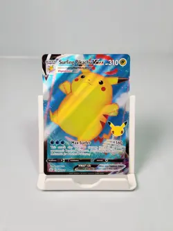 Surfing Pikachu VMAX 009/025 Full Art Ultra Rare Celebrations Pokemon Card - Image 1