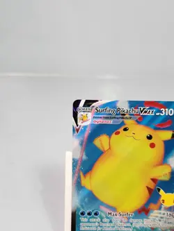 Surfing Pikachu VMAX 009/025 Full Art Ultra Rare Celebrations Pokemon Card - Image 2