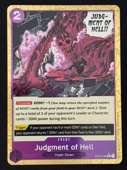 Judgment of Hell (OP02-089) (Textured Foil) - (PRB-01) - One Piece - Image 1