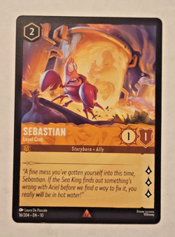 Sebastian Loyal Crab Rare #16/204 ( Whispers in the Well Disney Lorcana NM ) - Image 1