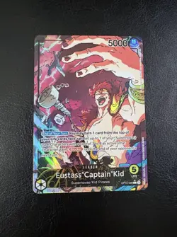 Eustass "Captain" Kid OP10-099 Leader Alt Art One Piece TCG Royal Blood Card NM - Image 1