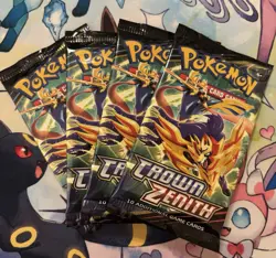 Pokemon Crown Zenith Booster Pack Bundle Of 4 Factory Sealed - Image 1