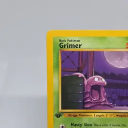 1st Edition Grimer Fossil Set 48/62 Pokemon Trading Card - Image 2