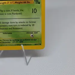 1st Edition Grimer Fossil Set 48/62 Pokemon Trading Card - Image 4