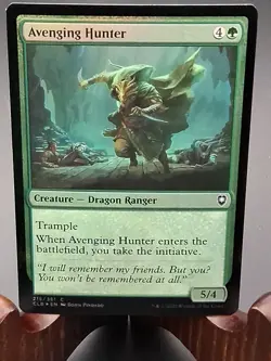 Avenging Hunter Commander Legends: Battle for Baldur's Gate MTG Foil Near Mint - Image 1