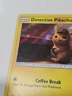 Pokemon TCG Detective Pikachu SM190 Black Star Promo Holo Movie Promo Card LP - Image 3