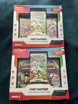 Pokemon TCG First Partner Illustration Collection Series 2 Box Lot of 2 - Image 1