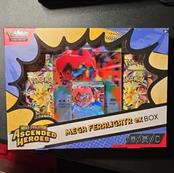 Pokemon Ascended Heroes Mega Feraligatr ex Box New SEALED - Image 1