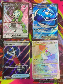 Pokemon TCG Full Art Lot Of 11 Prismatic phantasmal Black Bolt Brilliant Stars - Image 2