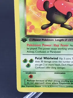 NM/Mint 1st Edition Dark Vileplume Team Rocket 30/82 Pokemon Rare WOTC Vintage - Image 3