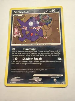 Sableye 63/132 Uncommon Secret Wonders Pokemon Heavily Played - Image 1
