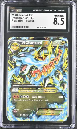 2014 Pokemon Flashfire M Charizard EX #69/106 CGC 8.5 - Image 1