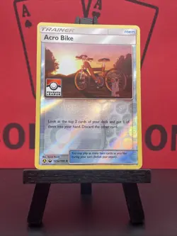 Acro bike Trainer 123a/168 League Promo Pokemon TCG Reverse Holo Uncommon NM - Image 2