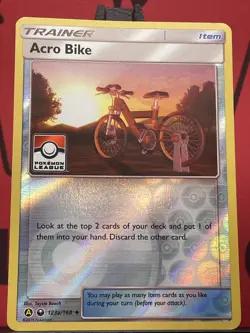 Acro bike Trainer 123a/168 League Promo Pokemon TCG Reverse Holo Uncommon NM - Image 3