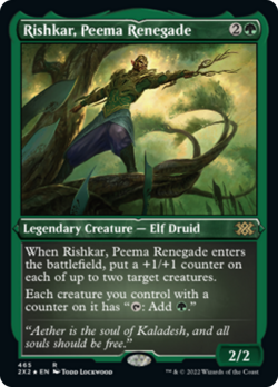 Rishkar, Peema Renegade (ETCHED) FOIL Double Masters 2022 NM CARD ABUGames - Image 1