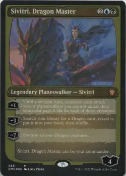 Sivitri Dragon Master Foil Etched FOIL M Commander: Dominaria United 65 MTG - Image 1