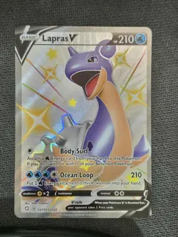 LAPRAS V - SV110/SV122 - SHINING FATES SHINING VAULT - SHINY HOLO RARE - POKEMON - Image 1