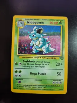 Nidoqueen 7/64 Pokemon TCG WOTC Jungle Unlimited Holo Rare HP/DMG - Image 1