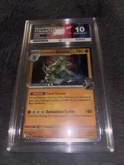Pokemon Center Stamped ACE 10 Team Rocket’s Tyranitar (Perfect Subgrades) - Image 1