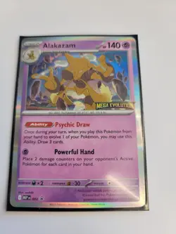 Pokemon - Alakazam 003 Black Star Promo Mega Evolution Stamped NM - Image 1
