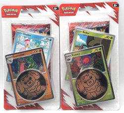 2025 Pokemon Destined Rivals Checklane Blister Packs (Two - Rabsca & Gastrodon) - Image 1