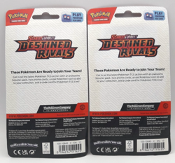 2025 Pokemon Destined Rivals Checklane Blister Packs (Two - Rabsca & Gastrodon) - Image 2