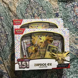 Pokemon TCG Scarlet & Violet 151 Zapdos EX Collection Box Sealed New - Image 1